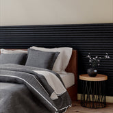VW Acoustic Slat Panels - Black Oak